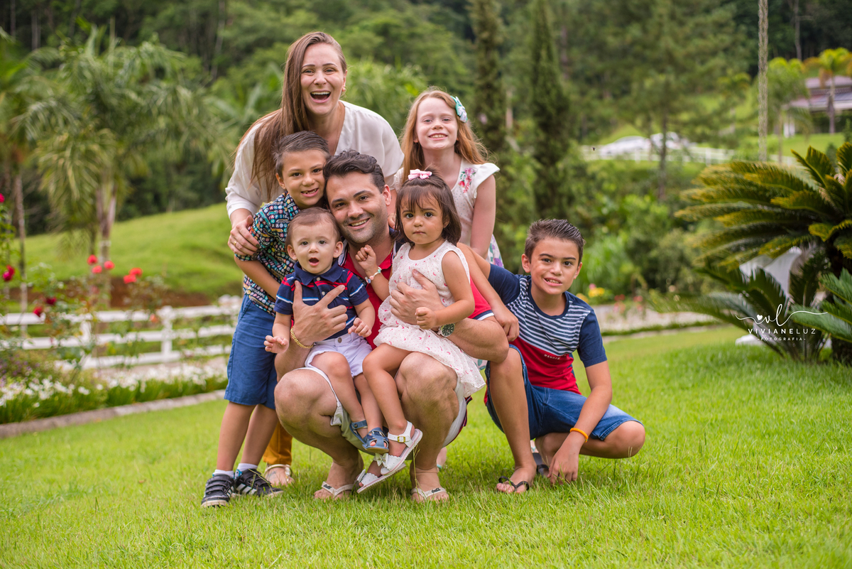 familia completa ensaio com irmãos ensaio de familia