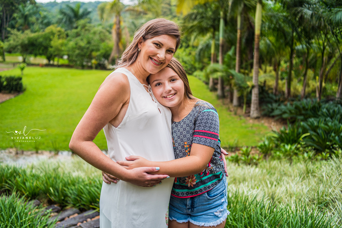 foto de gestante com sobrinha