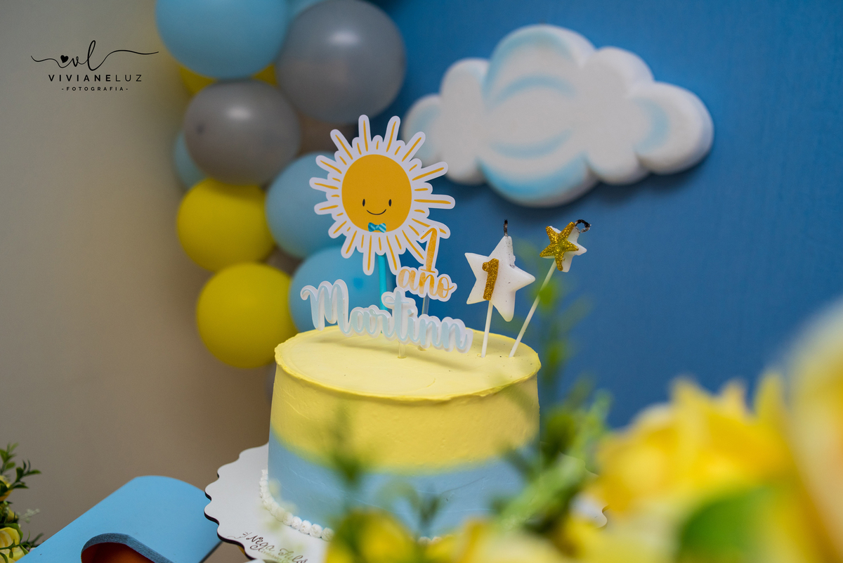 bolo de 1 anho tema sol