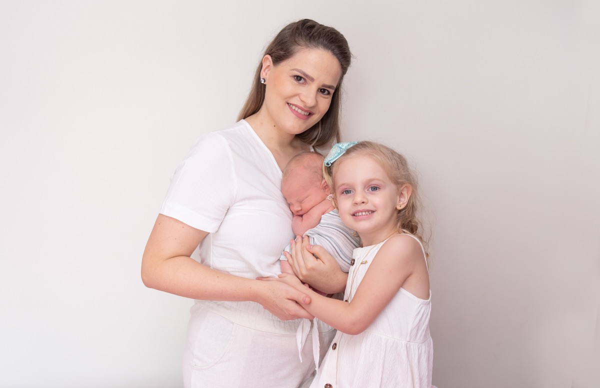 filhos fotografia em casa de familia
