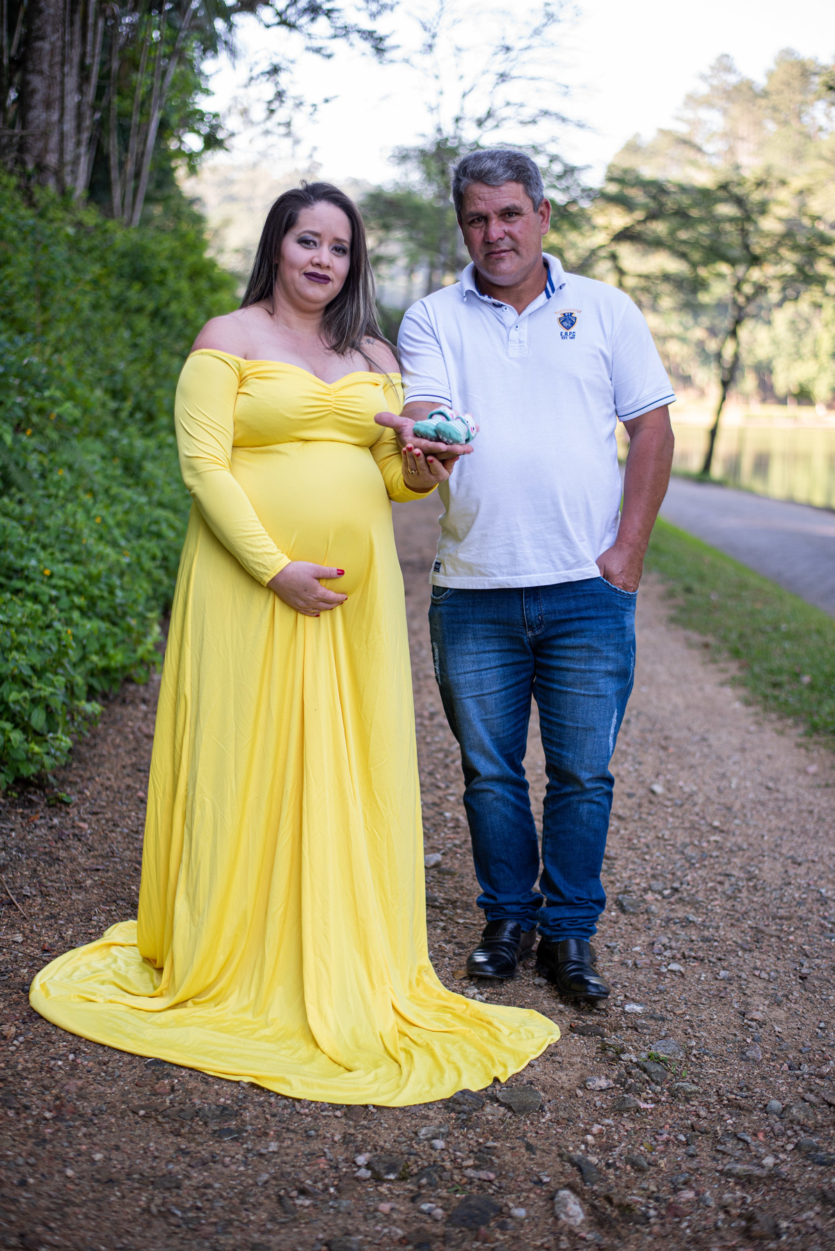 ensaio gestante externo parque malwee com figurino incluso