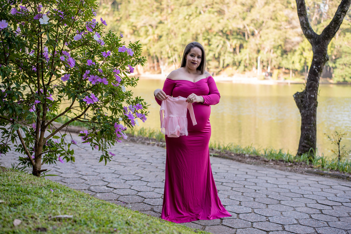 ensaio gestante externo parque malwee com figurino incluso