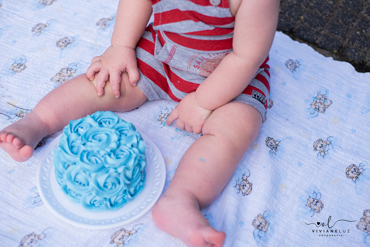 smash de cake menino