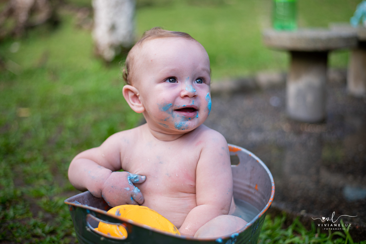 banho gostoso de bacia