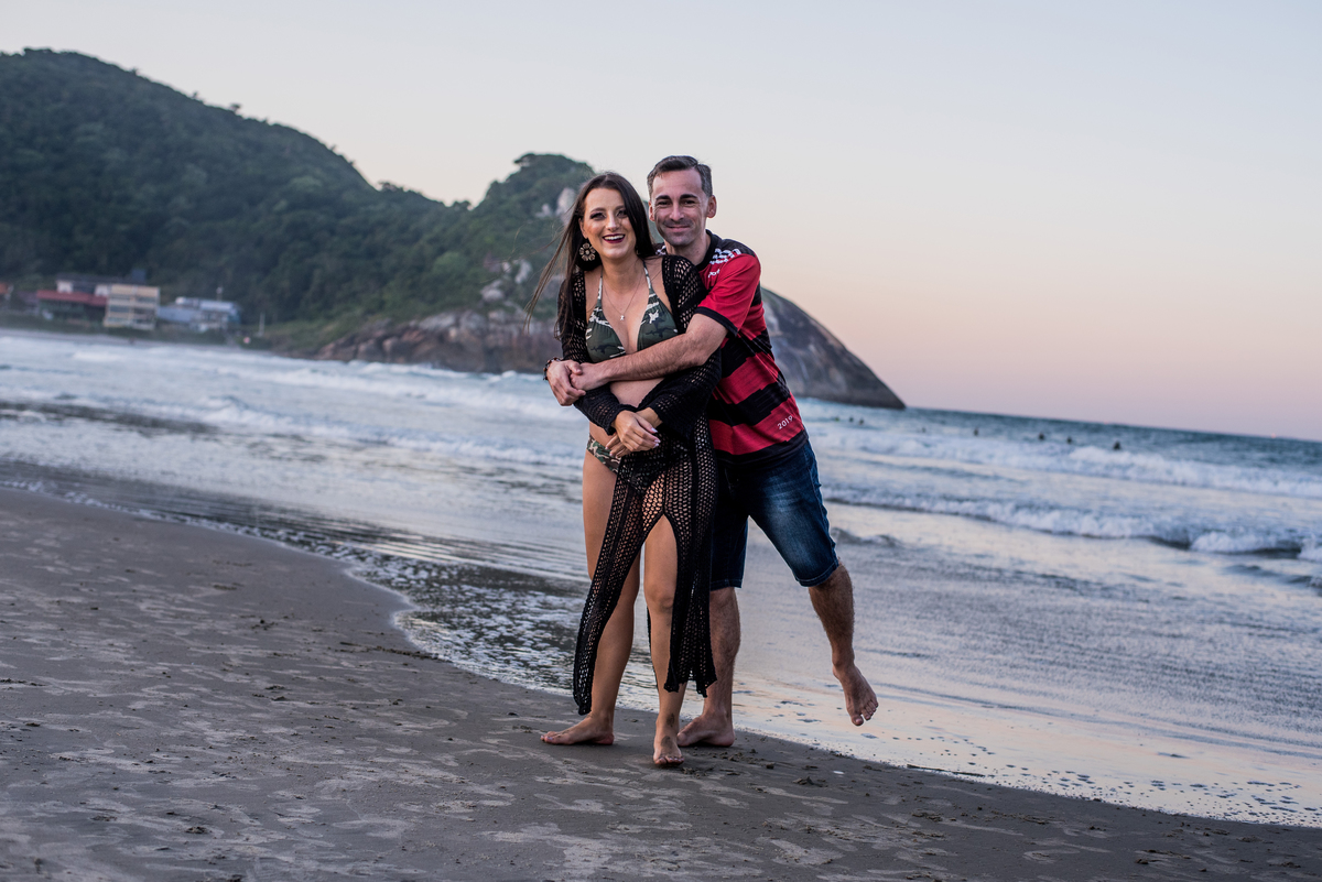 ensaio externo na praia