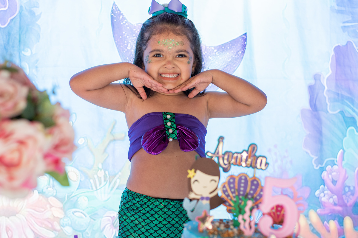 aniversario de sereia festa infantil em guaramirim fotografia de festa