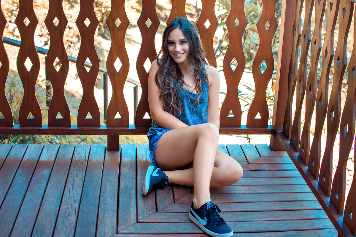 Laura,15 anos,no seu ensaio de fotos em Nova Petrópolis.