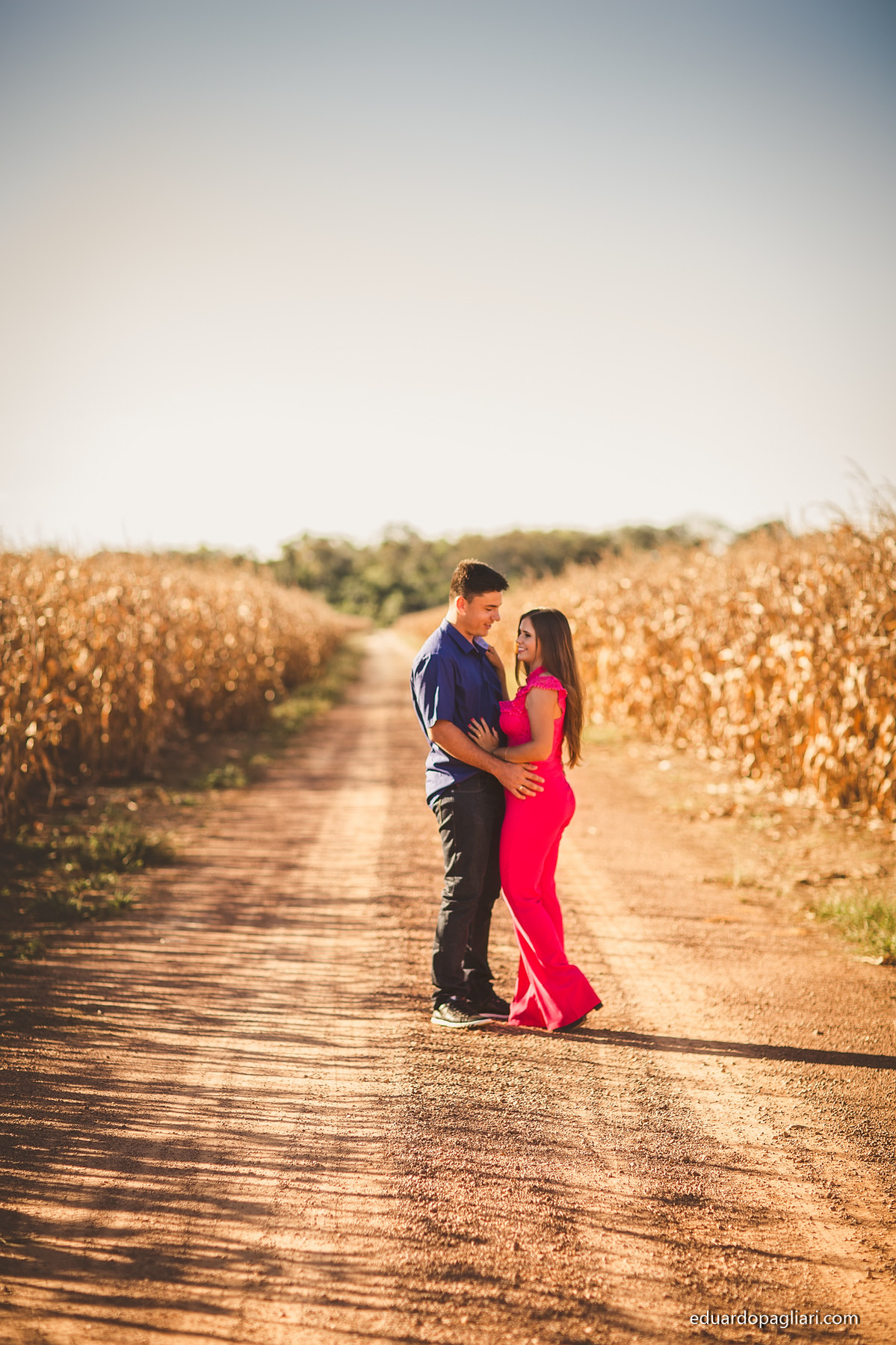 fotos de casamento com milho seco