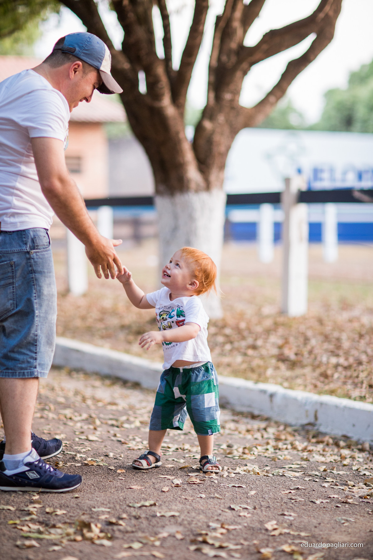 ensaio em família outono brincando e rindo