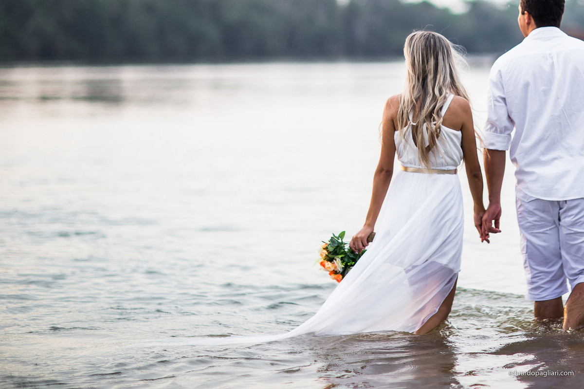 por do sol no rio teles pires pre casamento no mato grosso