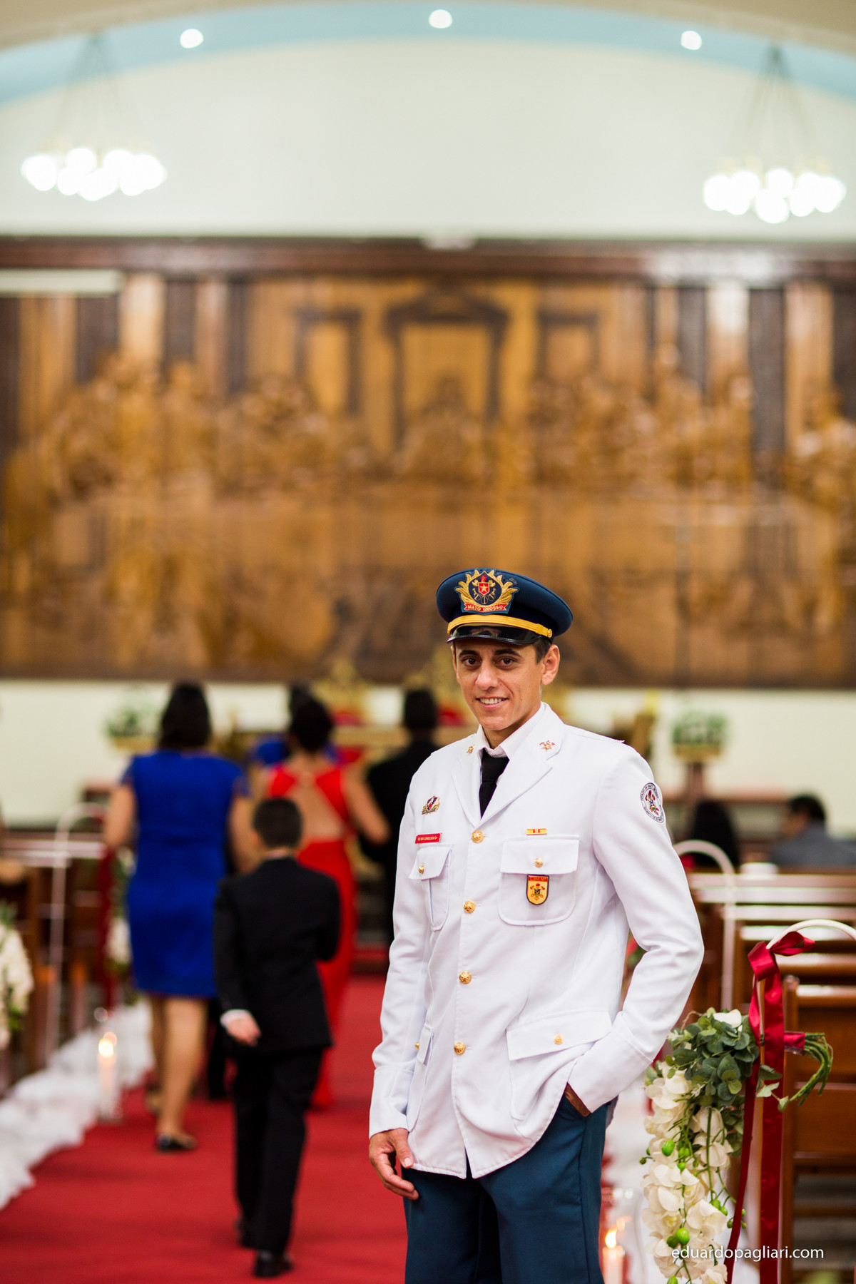 casamento bombeiro farda de gala