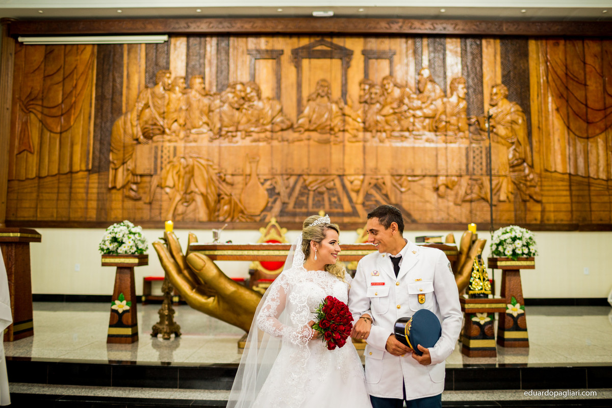 casamento com farda de bombeiro