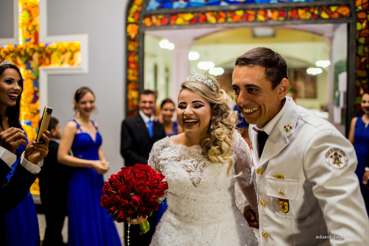 casamento com farda de bombeiro
