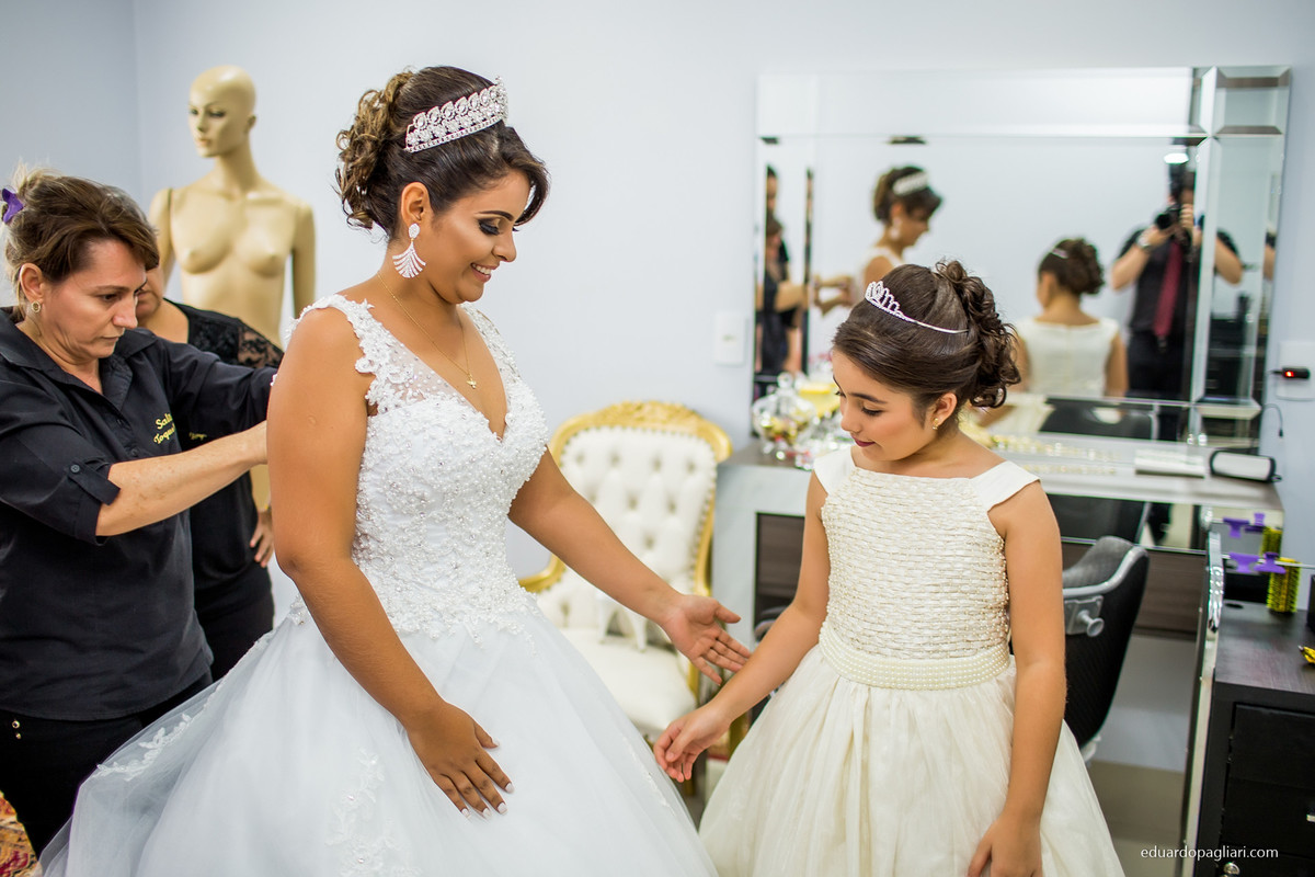 vestido da noiva antes do casamento