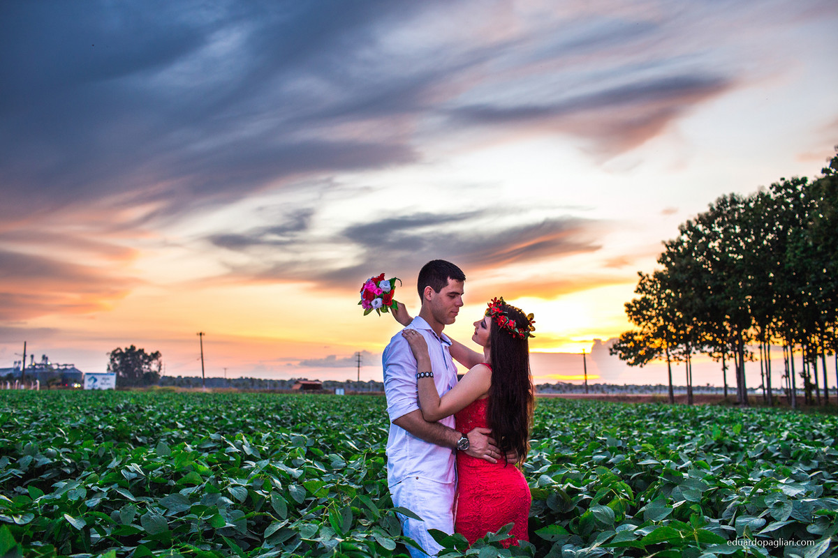 pre casamento em plantação