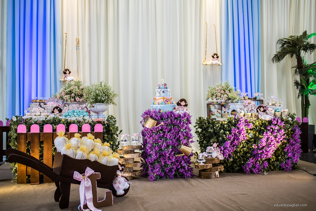 aniversário infantil com tema de boneca