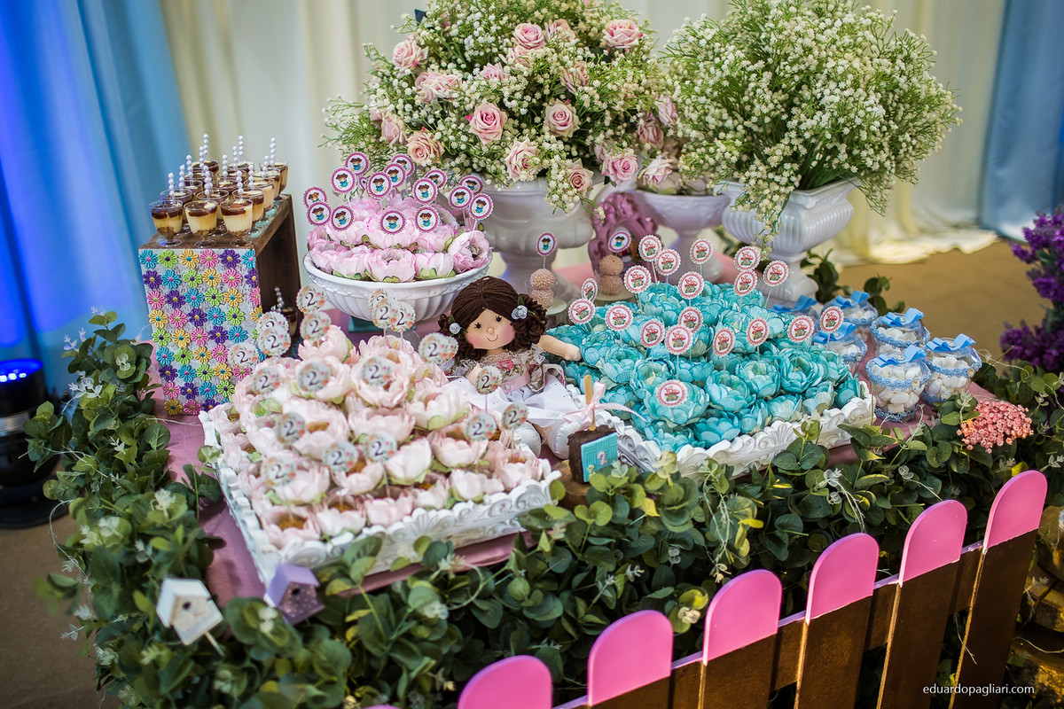 aniversário infantil com tema de boneca