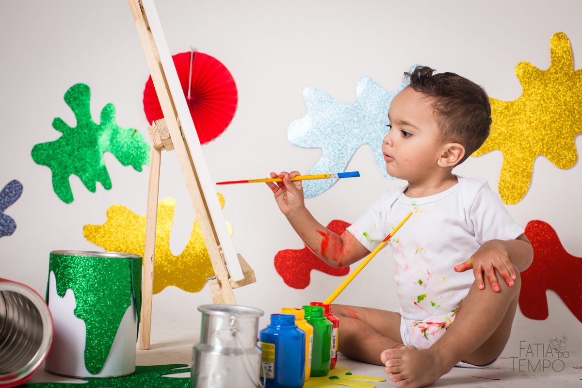 ensaio paint baby, ensaio paint baby, ensaio de bebe, ensaio de bebe, ensaio de 2 anos, ensaio de familia, paint baby, ensaio de pintura, ensaio pintura