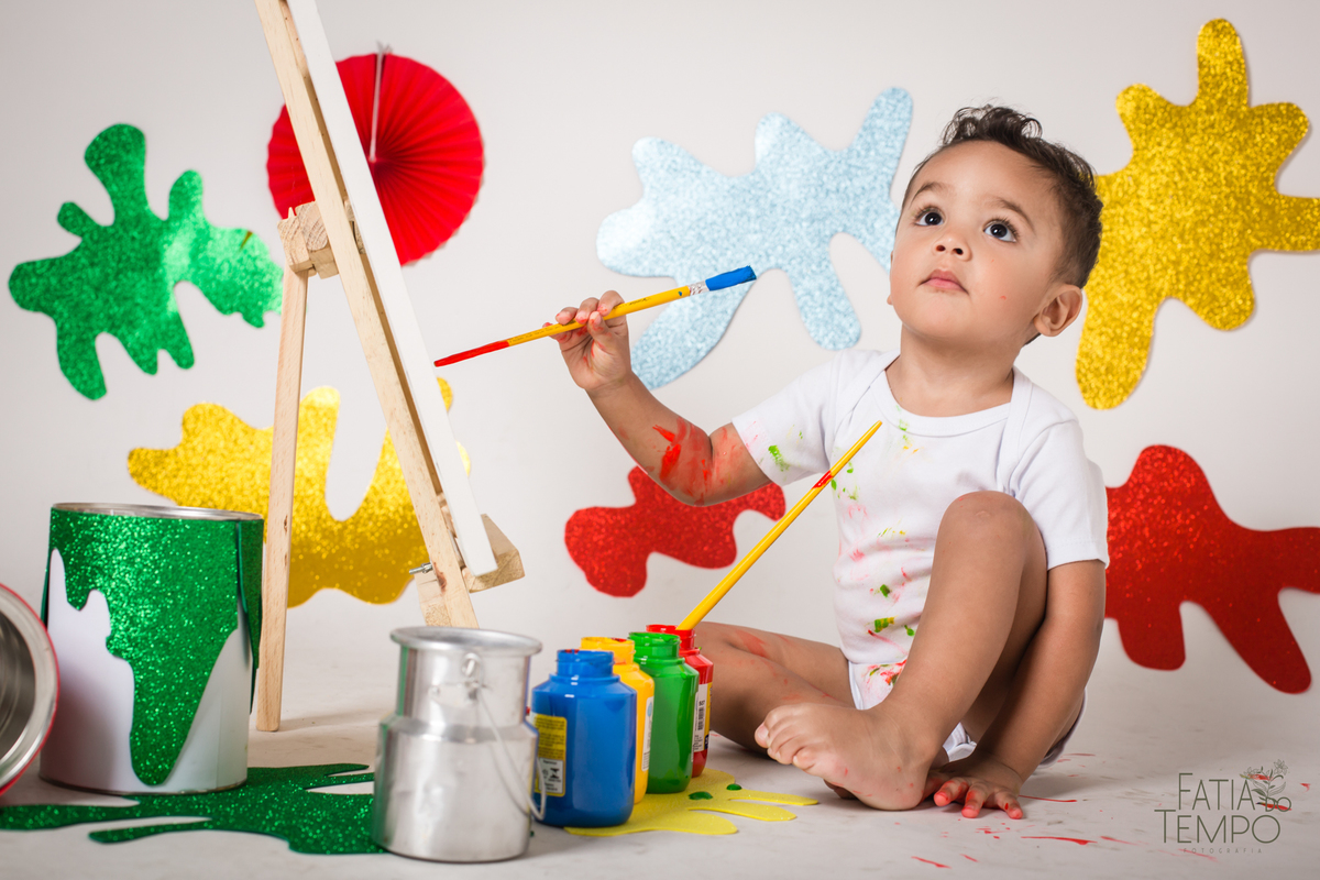 ensaio paint baby, ensaio paint baby, ensaio de bebe, ensaio de bebe, ensaio de 2 anos, ensaio de familia, paint baby, ensaio de pintura, ensaio pintura