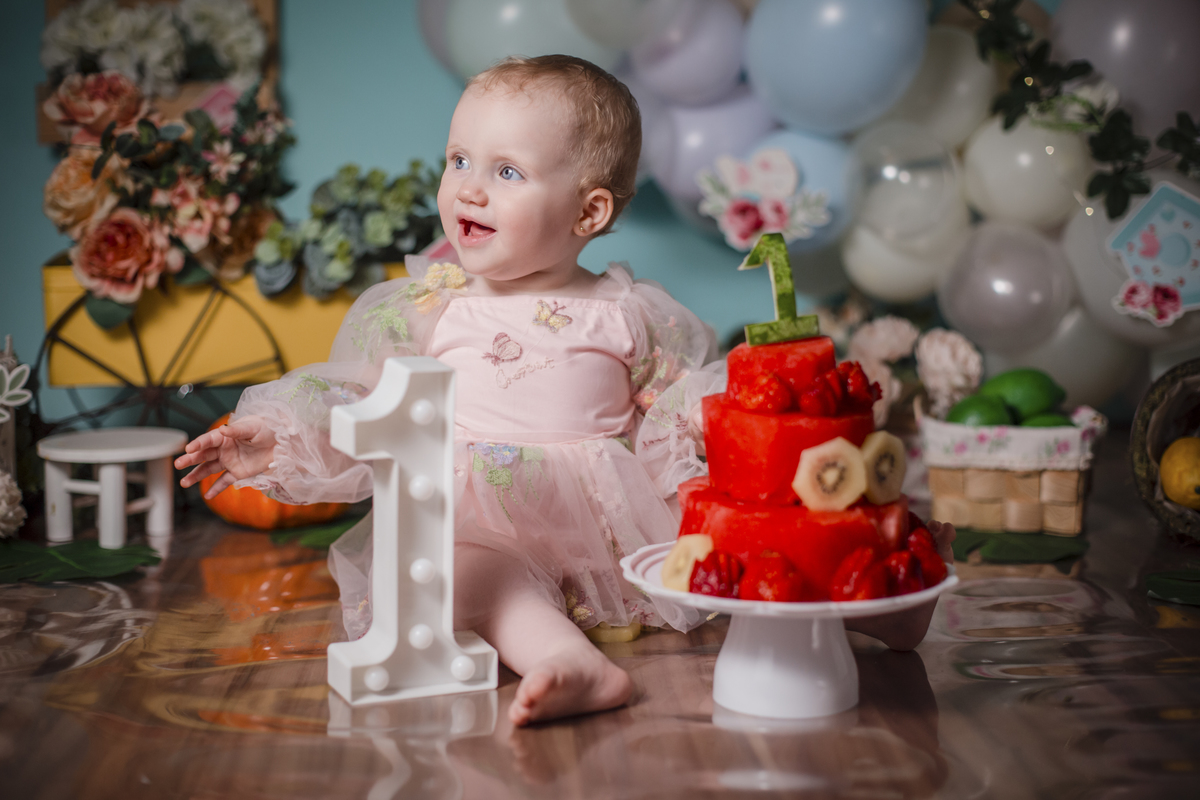 Smash the fruit, ensaio smash, ensaio smash the fruit jardim, ensaio smash the cake, smash the cake, ensaio de criança, ensaio de bebe