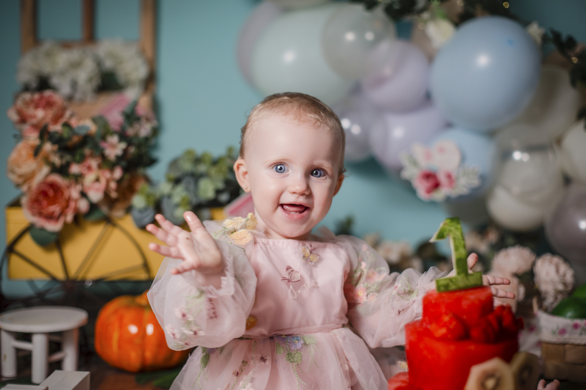 Smash the fruit, ensaio smash, ensaio smash the fruit jardim, ensaio smash the cake, smash the cake, ensaio de criança, ensaio de bebe