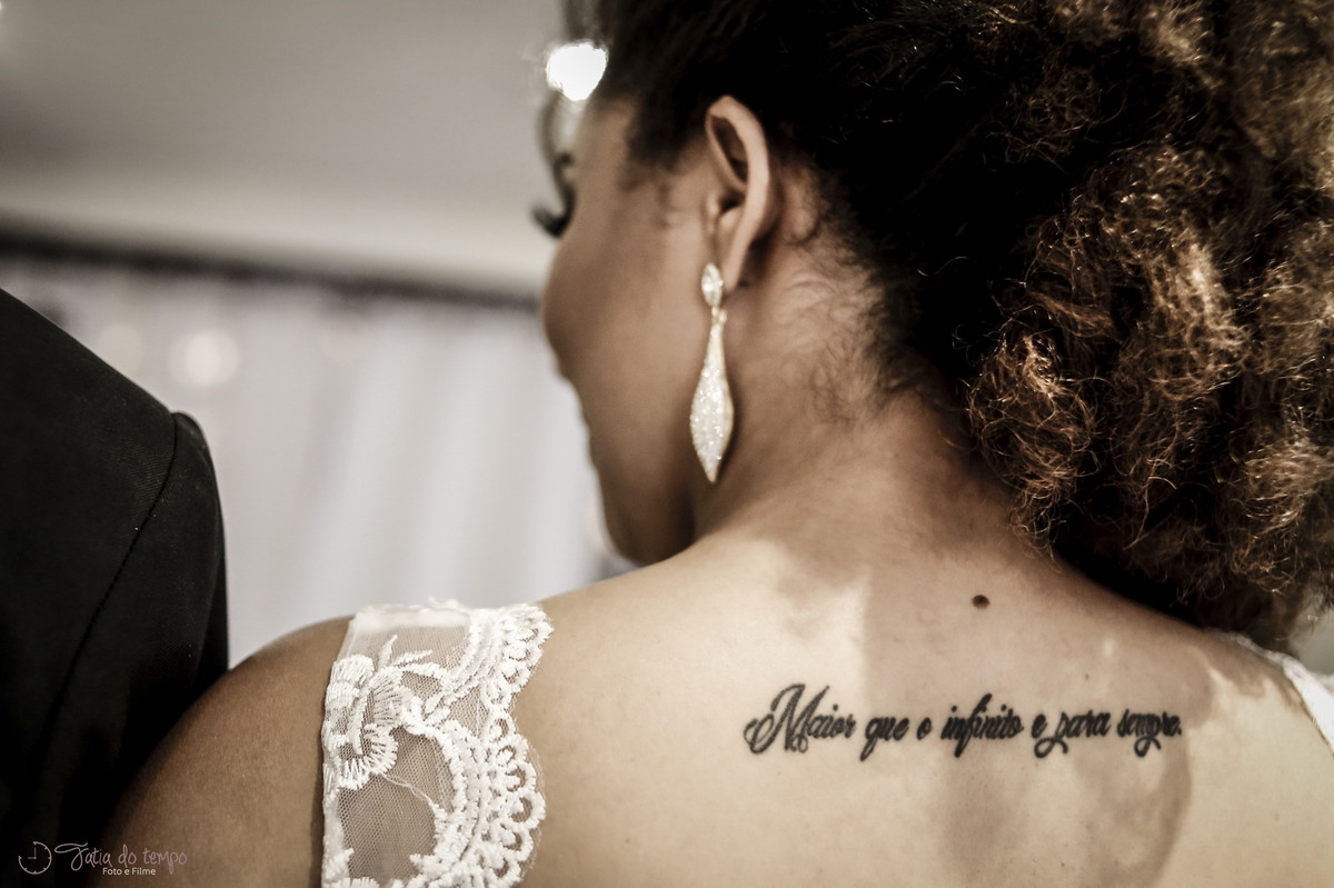 Tatuagem costas noiva