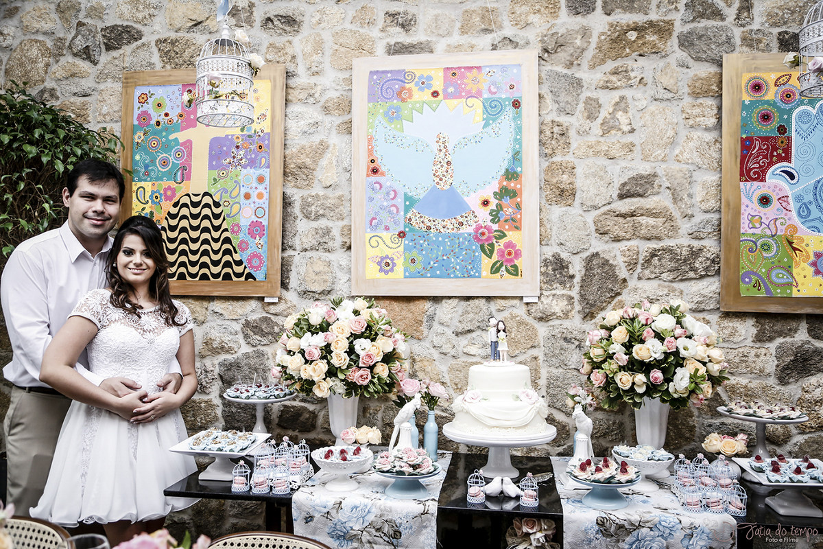 Mesa do bolo  - Mini-Wedding