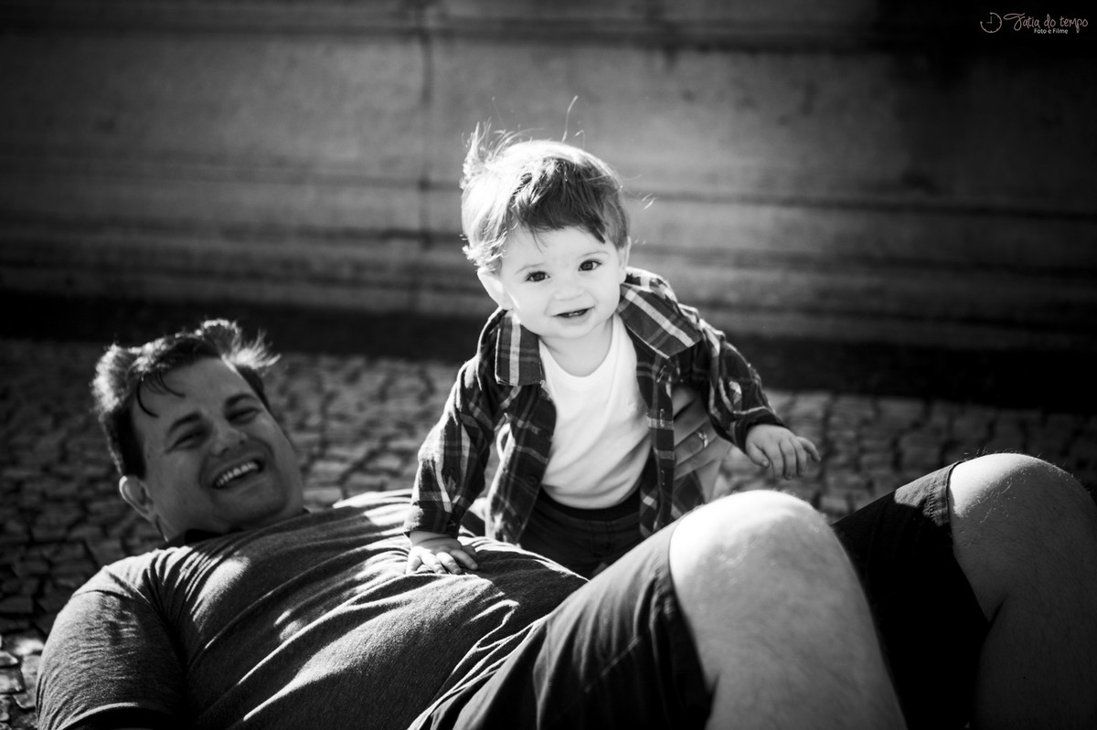 ensaio de familia no museu