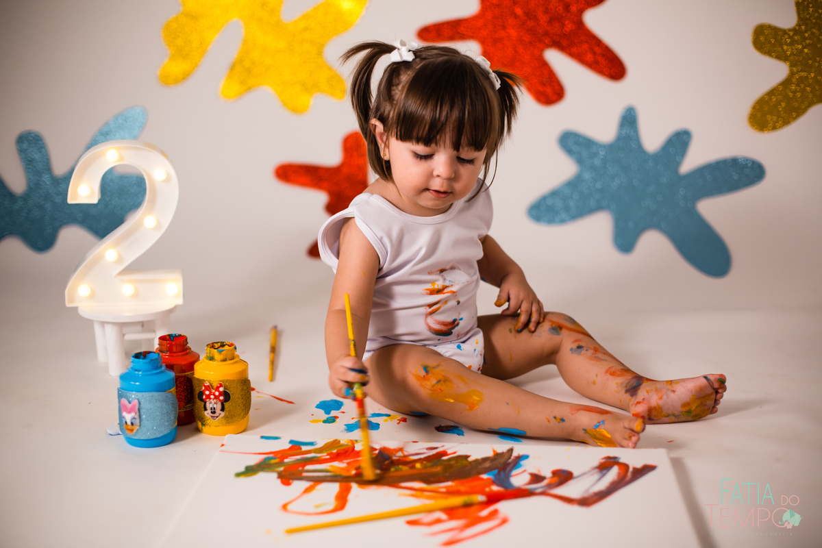 paint baby, ensaio de 1 ano, ensaio de 2 anos, estudio fotografico, estudio em são caetano, estudio em santo andré, fotografa de ensaios, fotografo de ensaios, ensaio de comemoração de aniversario, ensaio de pintura