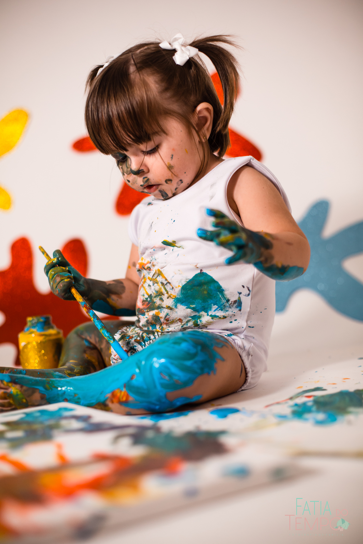 paint baby, ensaio de 1 ano, ensaio de 2 anos, estudio fotografico, estudio em são caetano, estudio em santo andré, fotografa de ensaios, fotografo de ensaios, ensaio de comemoração de aniversario, ensaio de pintura