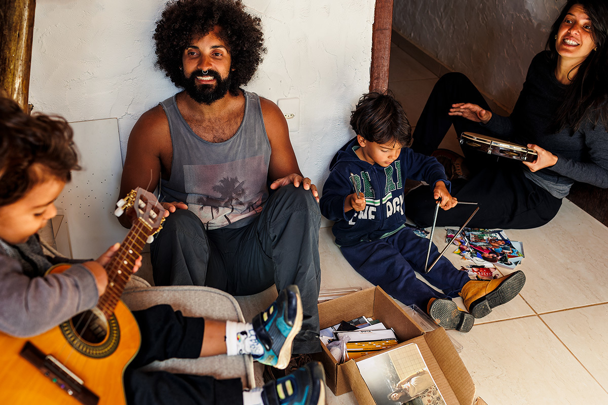 Kk Bicalho e sua família