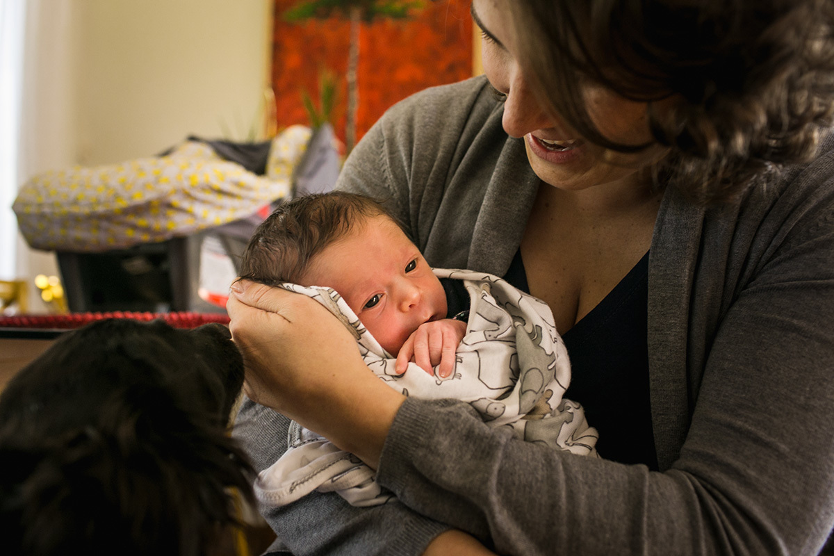 mãe, bebê e o seu cão, por adrianacostafotos