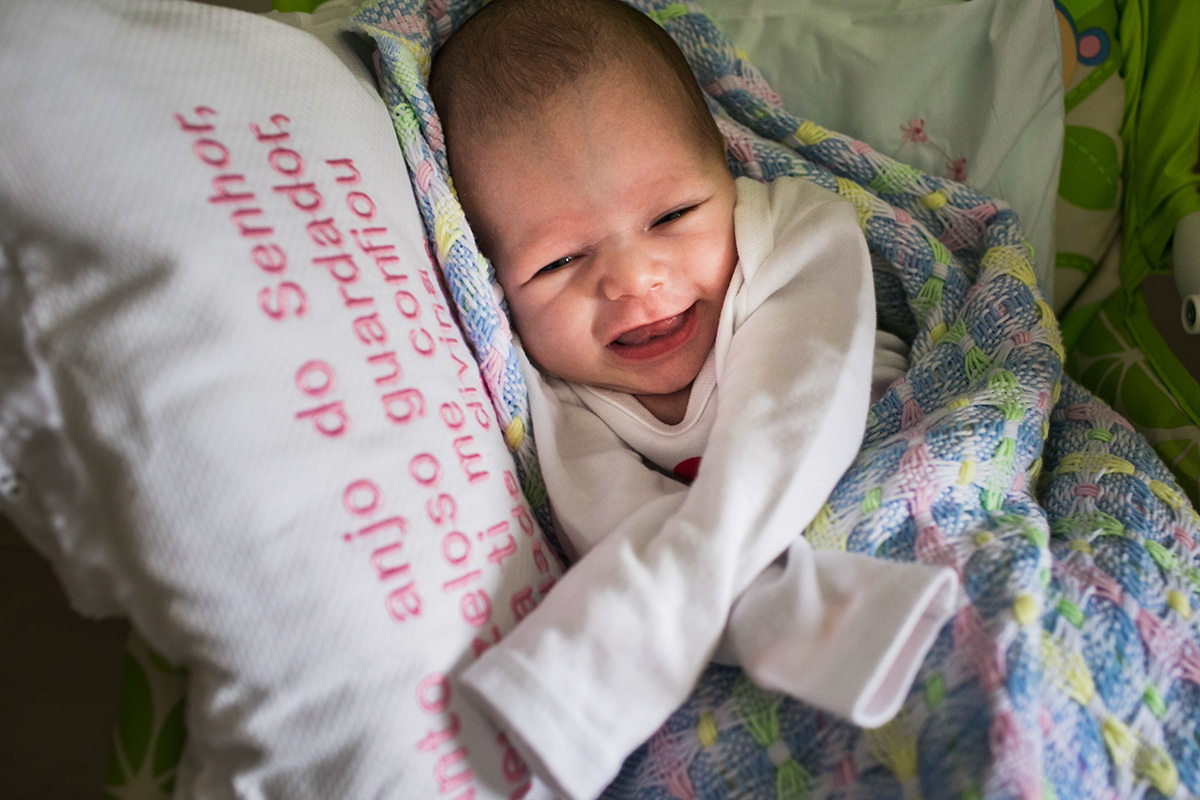 foto de Adriana Costa do bebê sorrindo