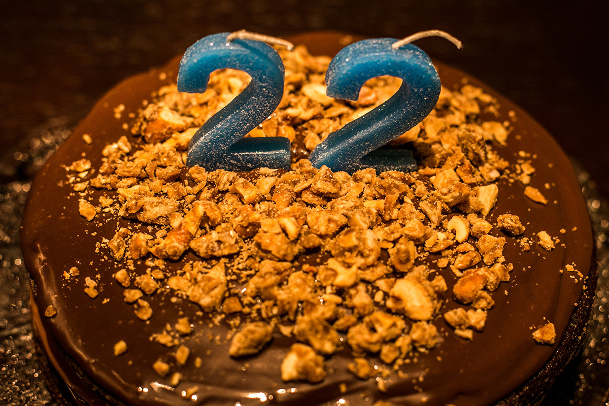 Brownie com Doce de Leite para comemorar o aniversário que caiu durante a pandemia