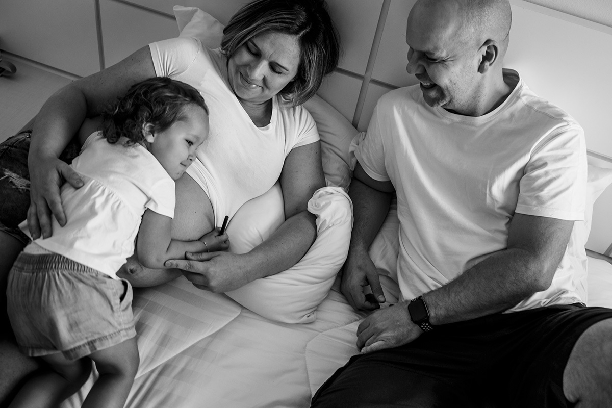 Adriana Costa fotografou família que está a espera da terceira filha