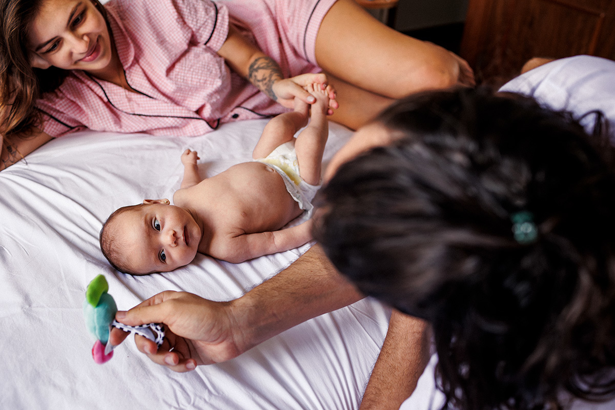 acompanhamento de bebê recém-nascido em casa
