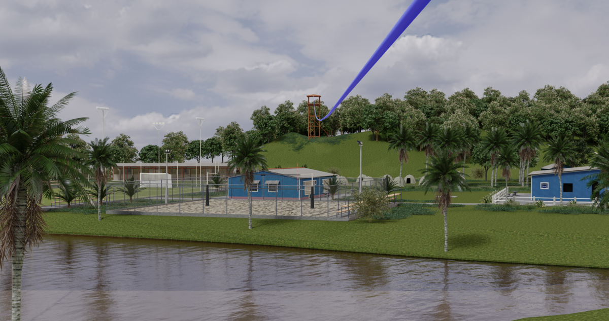 Tirolesa (parte baixa)