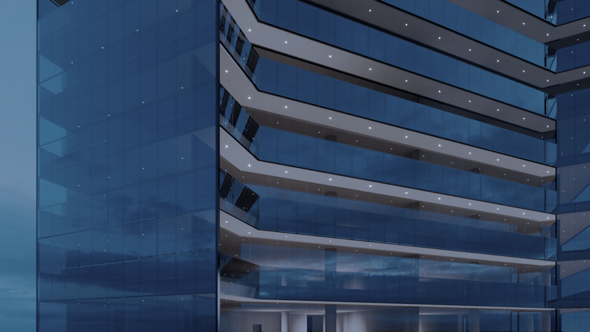 Pavimento Tipo - Vôo de Pássaro - Noturna

