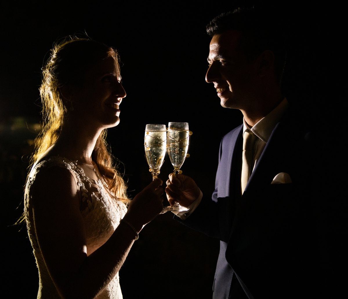 Brinde do corte do bolo