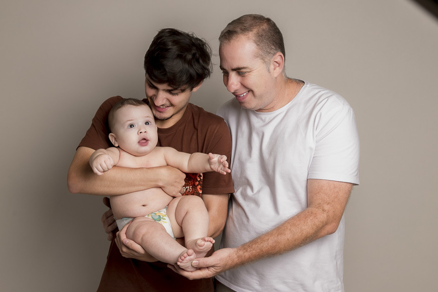 Bryan 7 meses - Ensaio com a família 