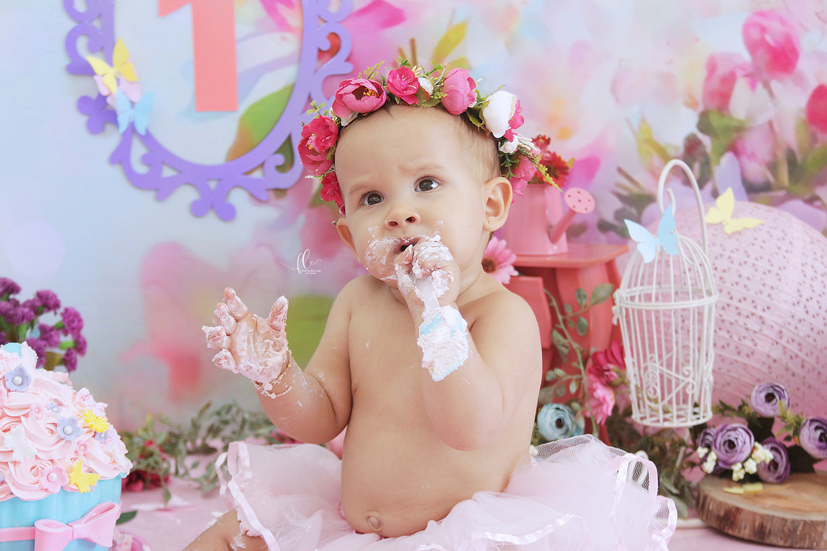 smash, smash the cake, ideias jardim encantado, sessão do bolinho, cake smash, smash the cake tema jardim encantado, smash the cake cenário jardim, jardim encantado,bolo jardim encantado,smash the cake para menina,sessão de um ano no tema jardim,borboleta