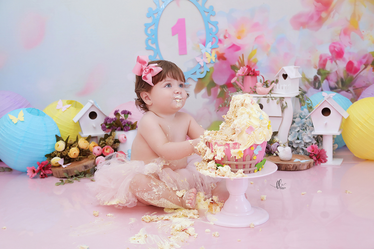 smash, smash the cake, ideias jardim encantado, sessão do bolinho, cake smash, smash the cake tema jardim encantado, smash the cake cenário jardim, jardim encantado,bolo jardim encantado,smash the cake para menina,sessão de um ano no tema jardim,borboleta