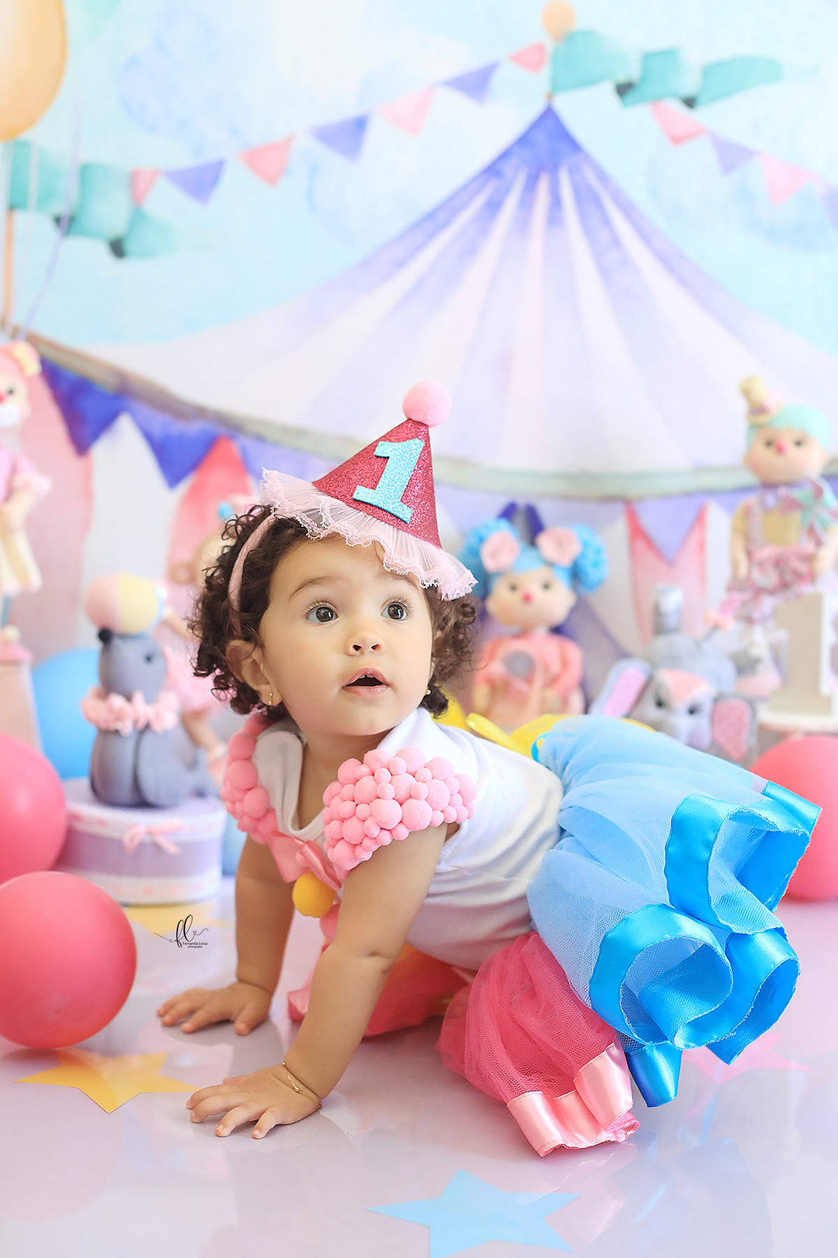 smash, smash the cake, sessão smash the cake, circo menina, sessão do bolinho,foto estúdio, cake smash, smash the cake tema circo, smash the cake cenário de circo, circo rosa, smash the cake circo para menina,  bolo circo rosa