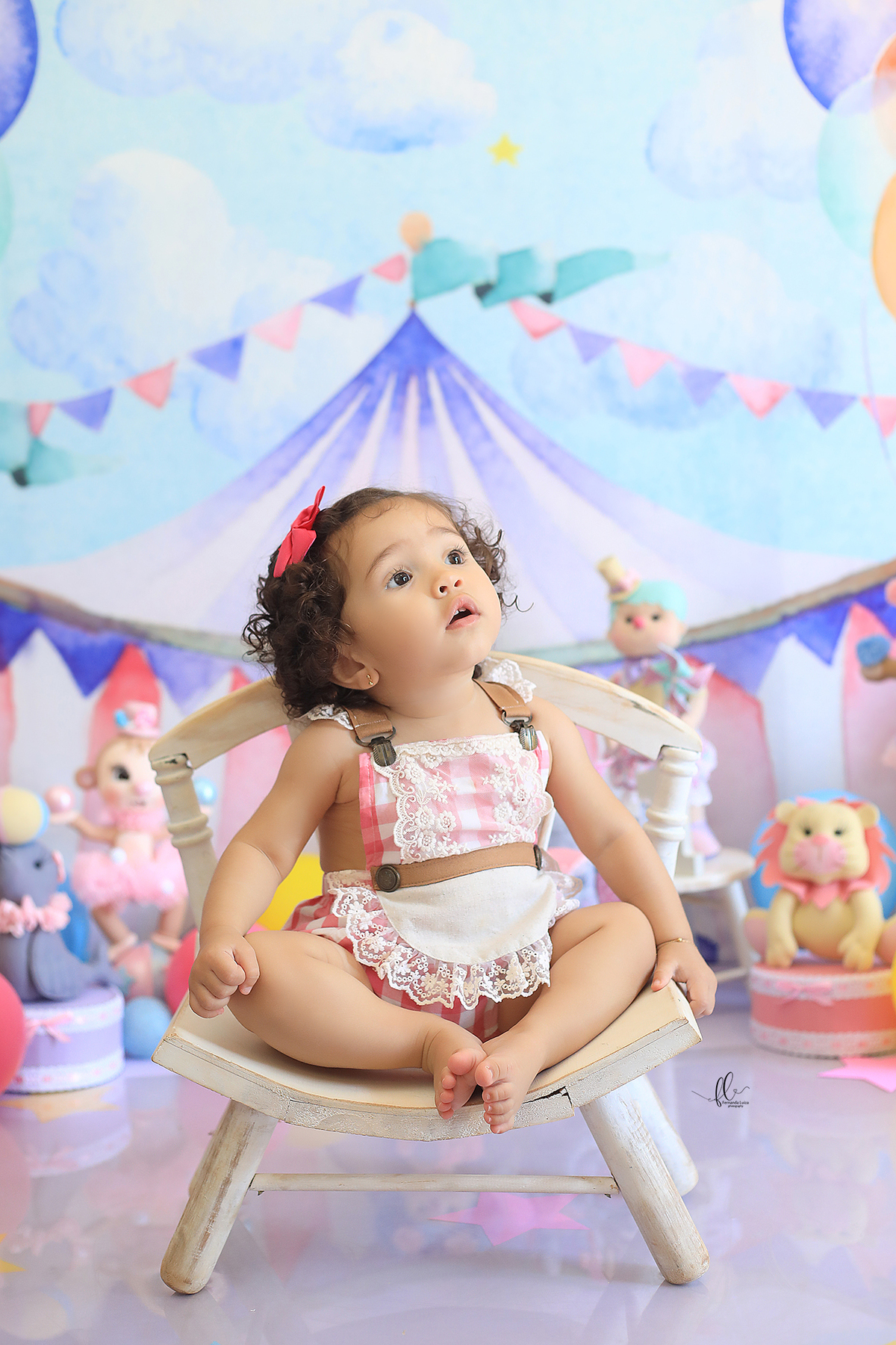 smash, smash the cake, sessão smash the cake, circo menina, sessão do bolinho,foto estúdio, cake smash, smash the cake tema circo, smash the cake cenário de circo, circo rosa, smash the cake circo para menina,  bolo circo rosa