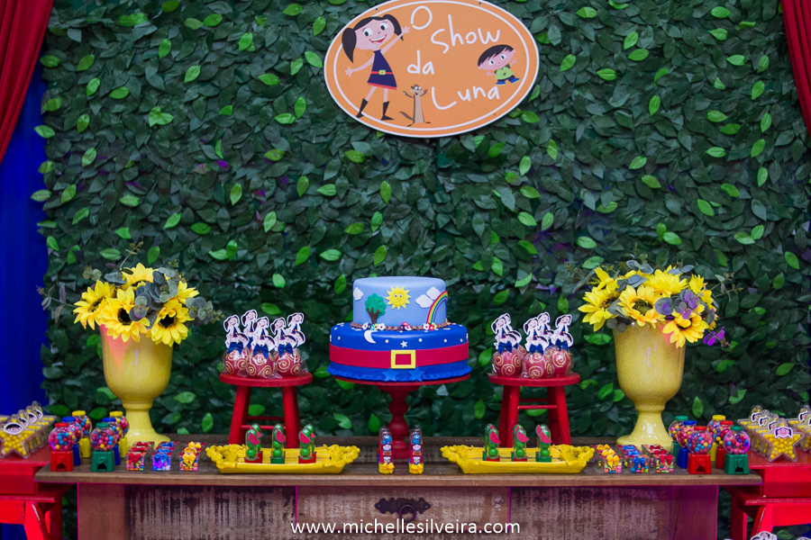 Fotografia de Festa Infantil tema Show da Luna
 no buffet kairós em Diadema - SP