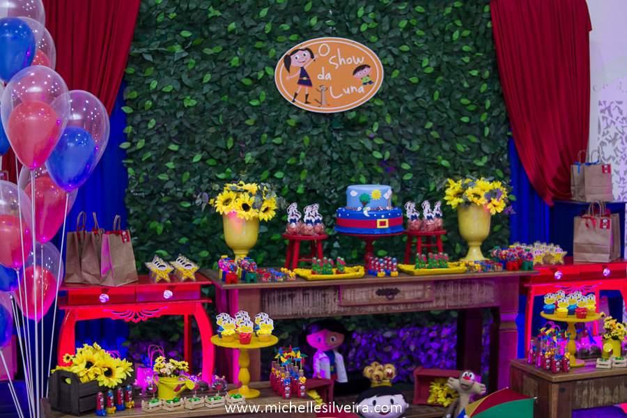 Fotografia de Festa Infantil tema Show da Luna
 no buffet kairós em Diadema - SP