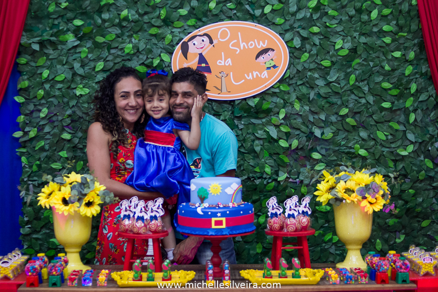 Fotografia de Festa Infantil tema Show da Luna
 no buffet kairós em Diadema - SP