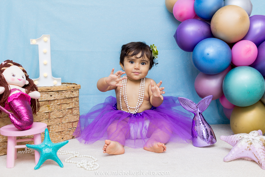 ensaio fotografico smash the cake em são paulo tema sereia