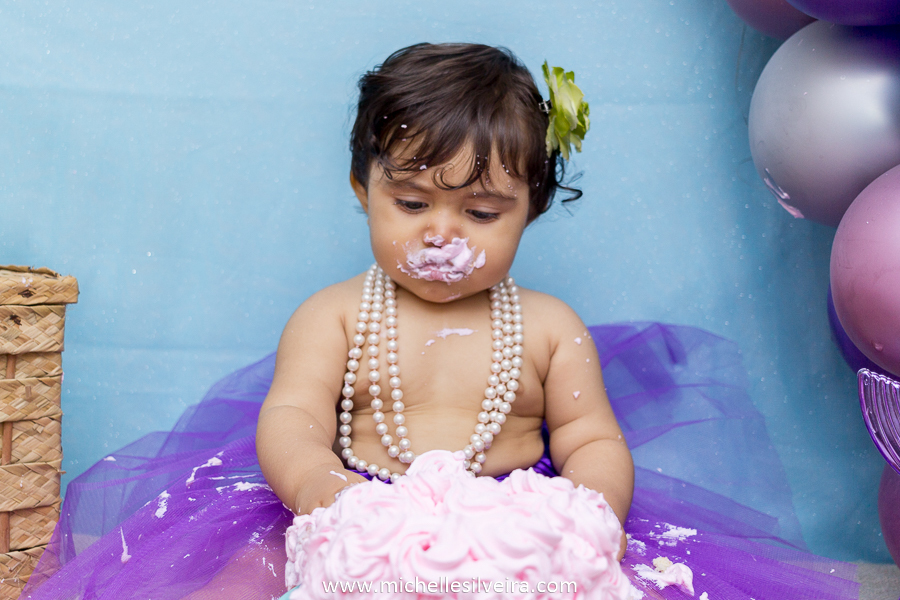 ensaio fotografico smash the cake em são paulo tema sereia