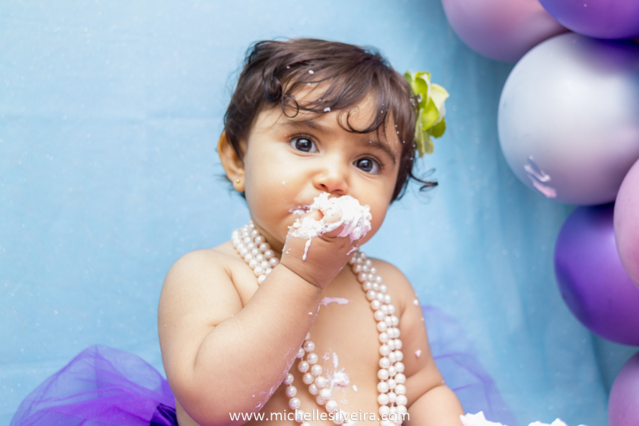 ensaio fotografico smash the cake em são paulo tema sereia